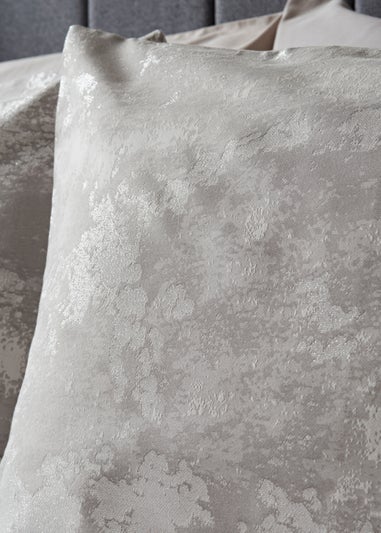 Grey Metallic Jacquard Duvet Set