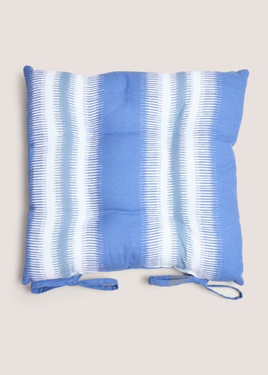Indoor Indigo Printed Seat Pads (40cm x 40cm)