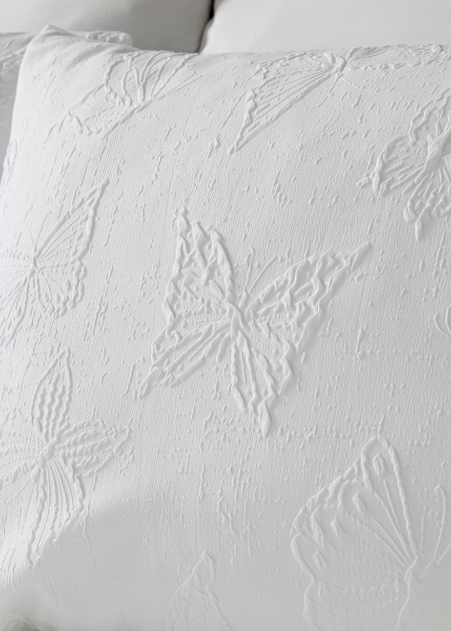 White Butterfly Duvet Cover