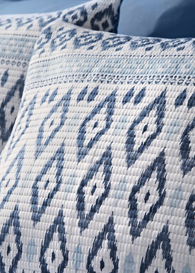 Blue Printed Pinsonic Duvet Set