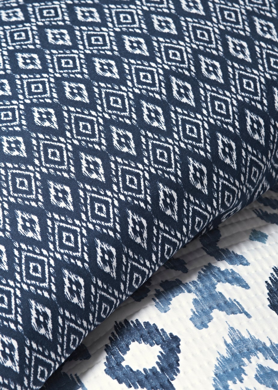 Blue Printed Pinsonic Duvet Set