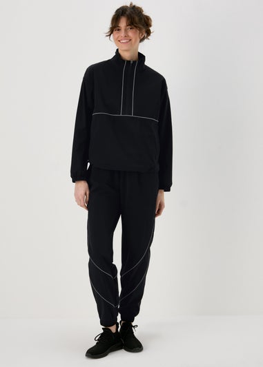 Souluxe Black Shell Suit Jacket