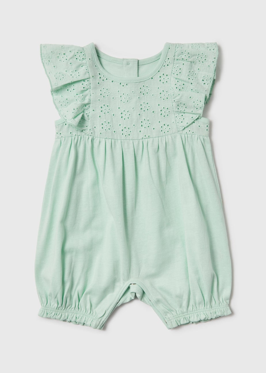 Baby Mint Printed Romper (Newborn-18mths)