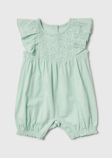 Baby Mint Printed Romper (Newborn-18mths)