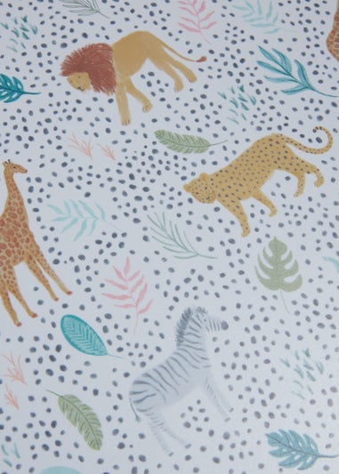 Kids Multicolour Safari Padded Placemat