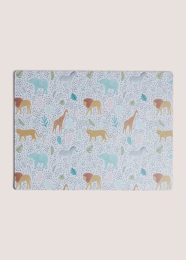 Kids Multicolour Safari Padded Placemat
