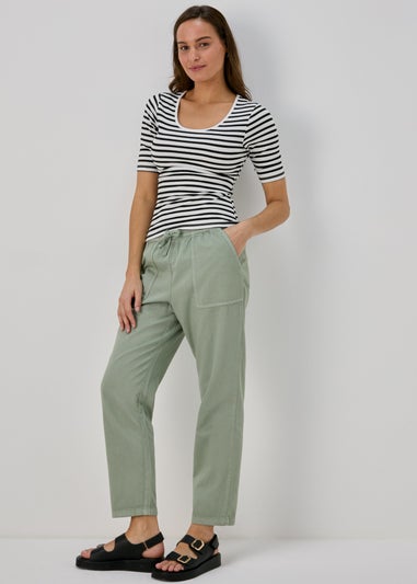 Sage Green Utility Joggers