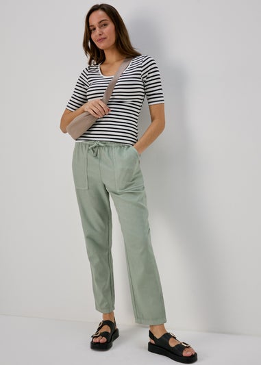 Sage Green Utility Joggers