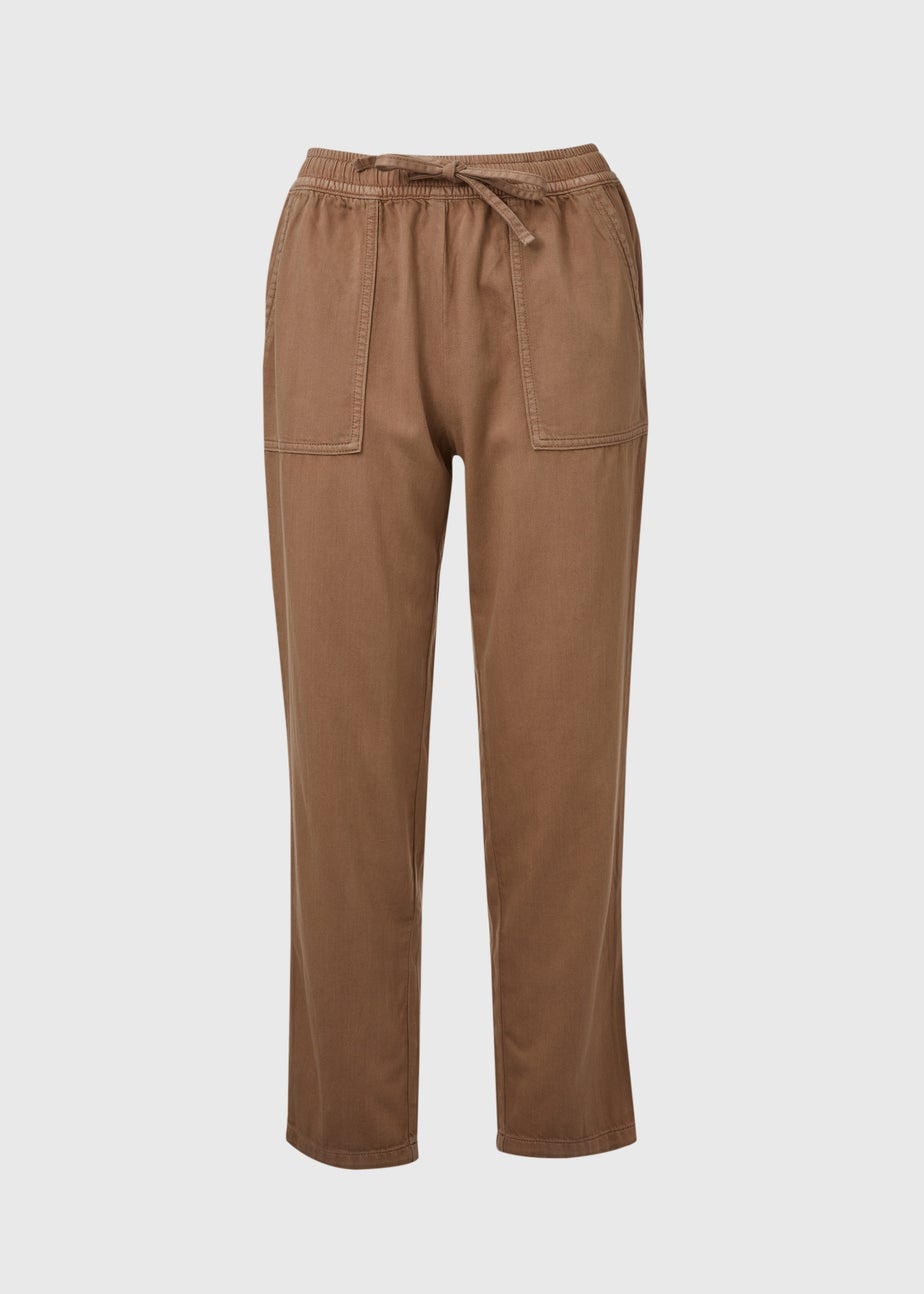 Brown Utility Joggers