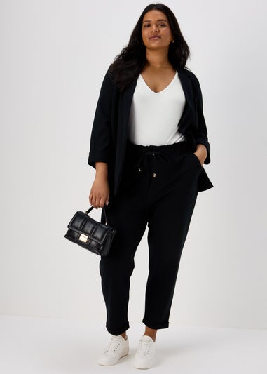 Et Vous White Classic V Neck T-Shirt