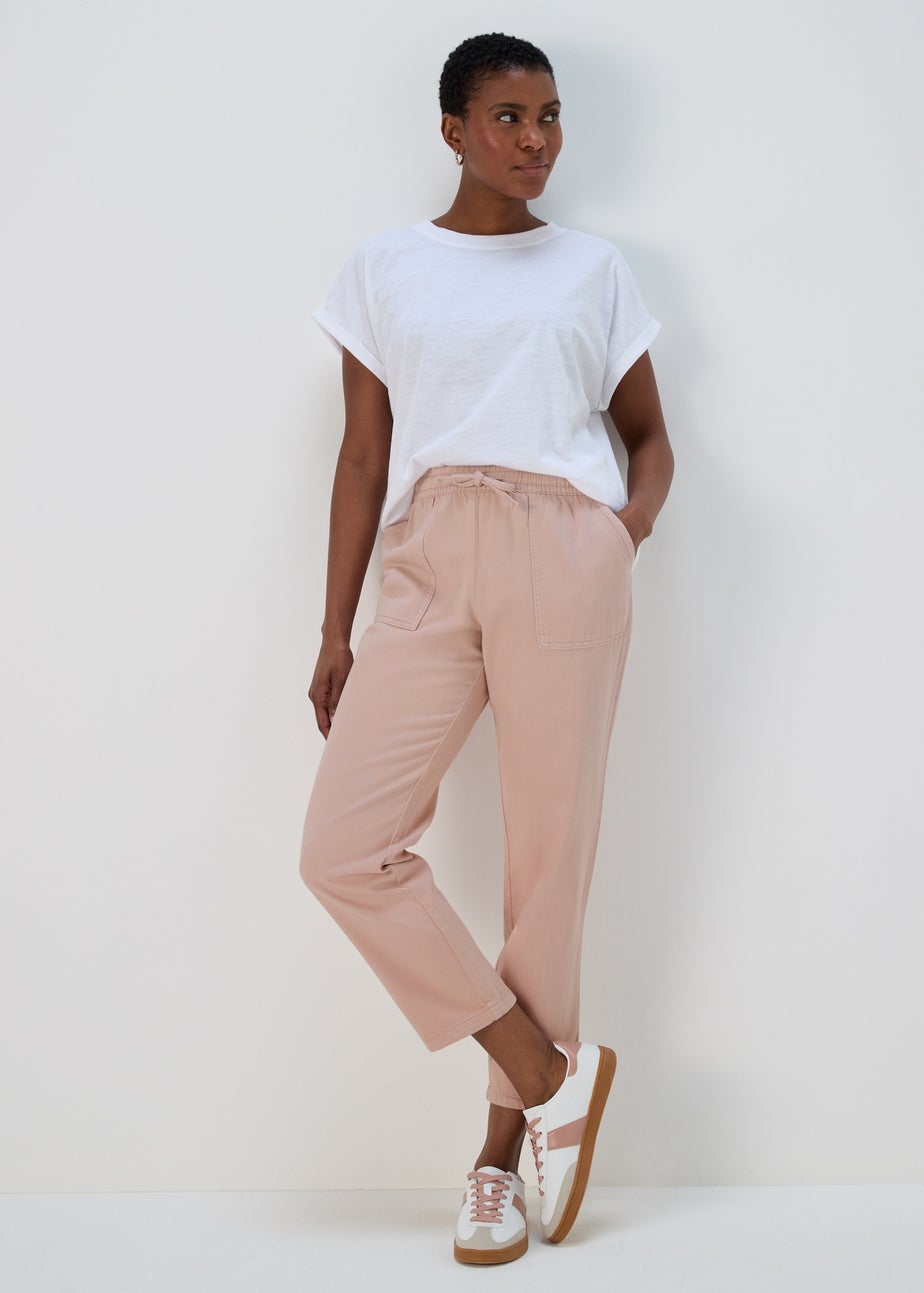 Pink Utility Joggers