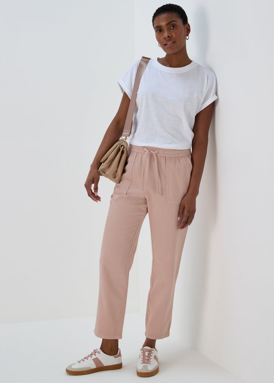 Pink Utility Joggers