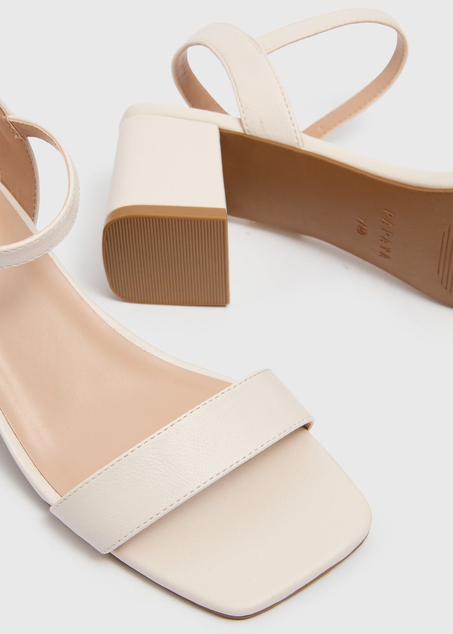 Stone Low Block Heels