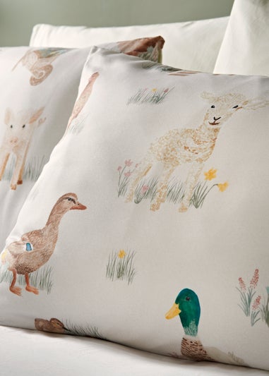 Cream Farmyard Animals Duvet Set