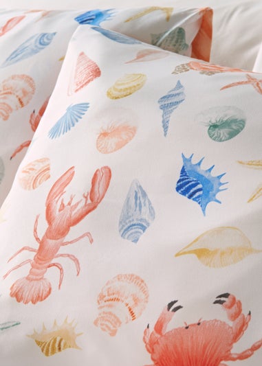 Multicolour Shells Print Duvet Set