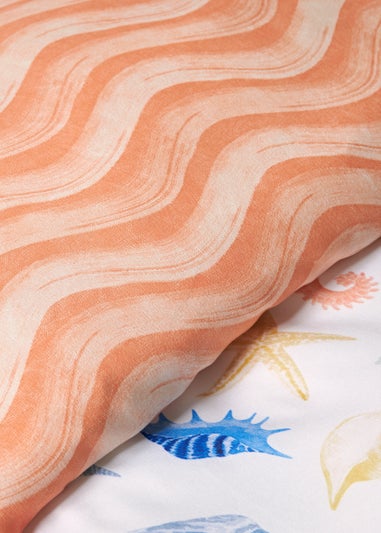 Multicolour Shells Print Duvet Set