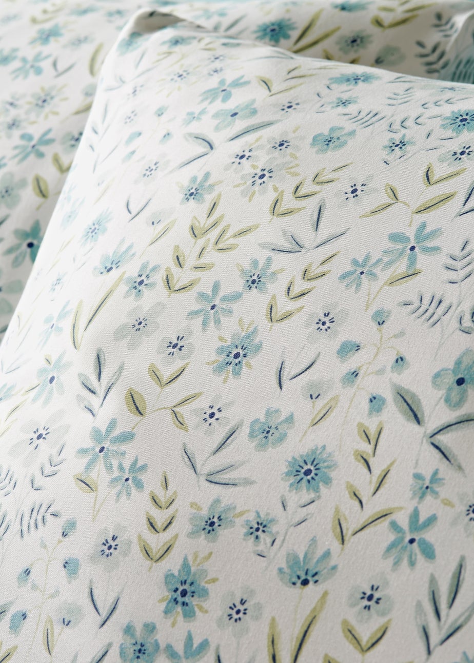 Blue Floral Duvet Set
