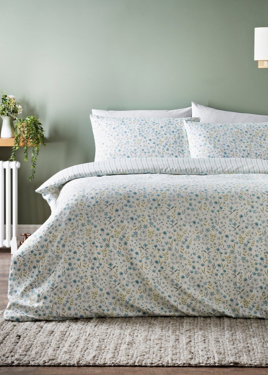 Blue Floral Duvet Set