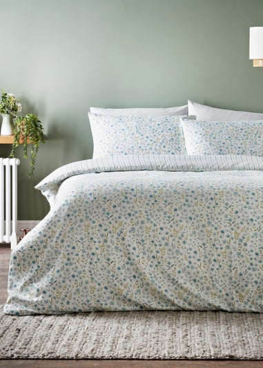 Blue Floral Duvet Set