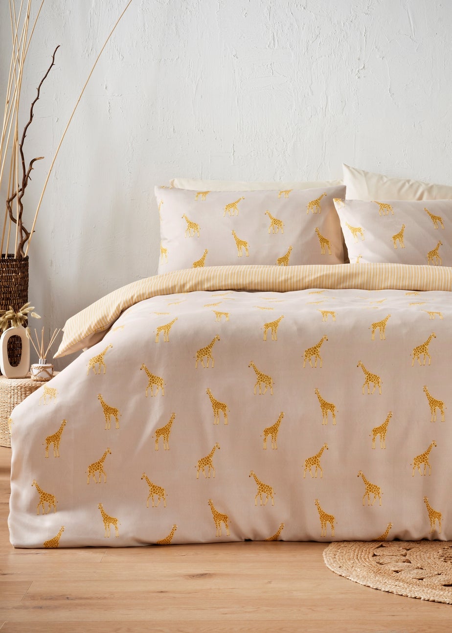 Natural Giraffe Duvet Covers