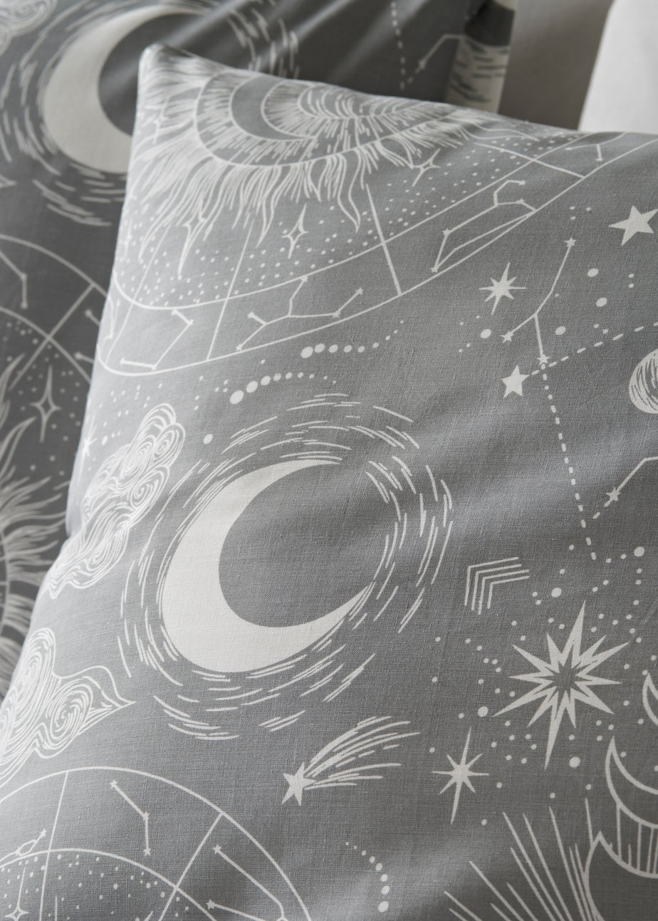 Grey Celestial Duvet Set