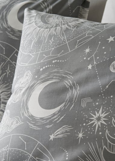 Grey Celestial Duvet Set