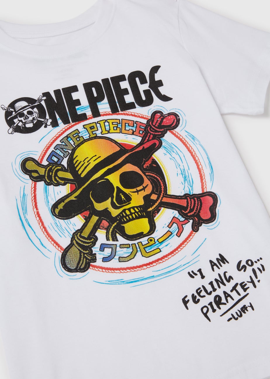 Boys White One Piece Print T-Shirt (5-12yrs)