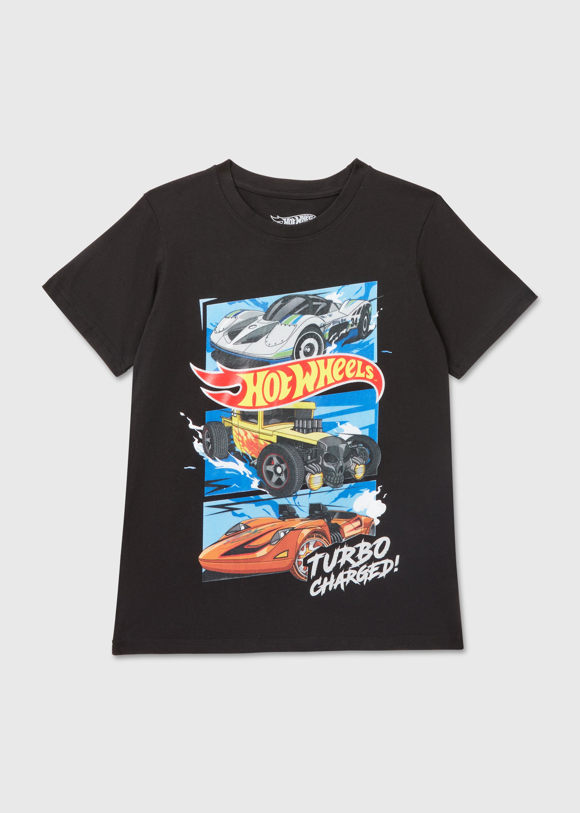 Hot Wheels Black T-Shirt - Matalan