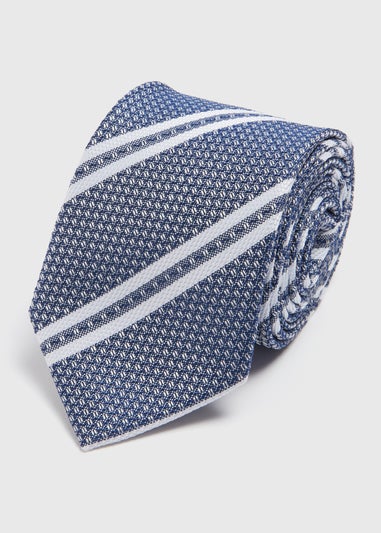 Taylor & Wright Navy Stripe Design Tie