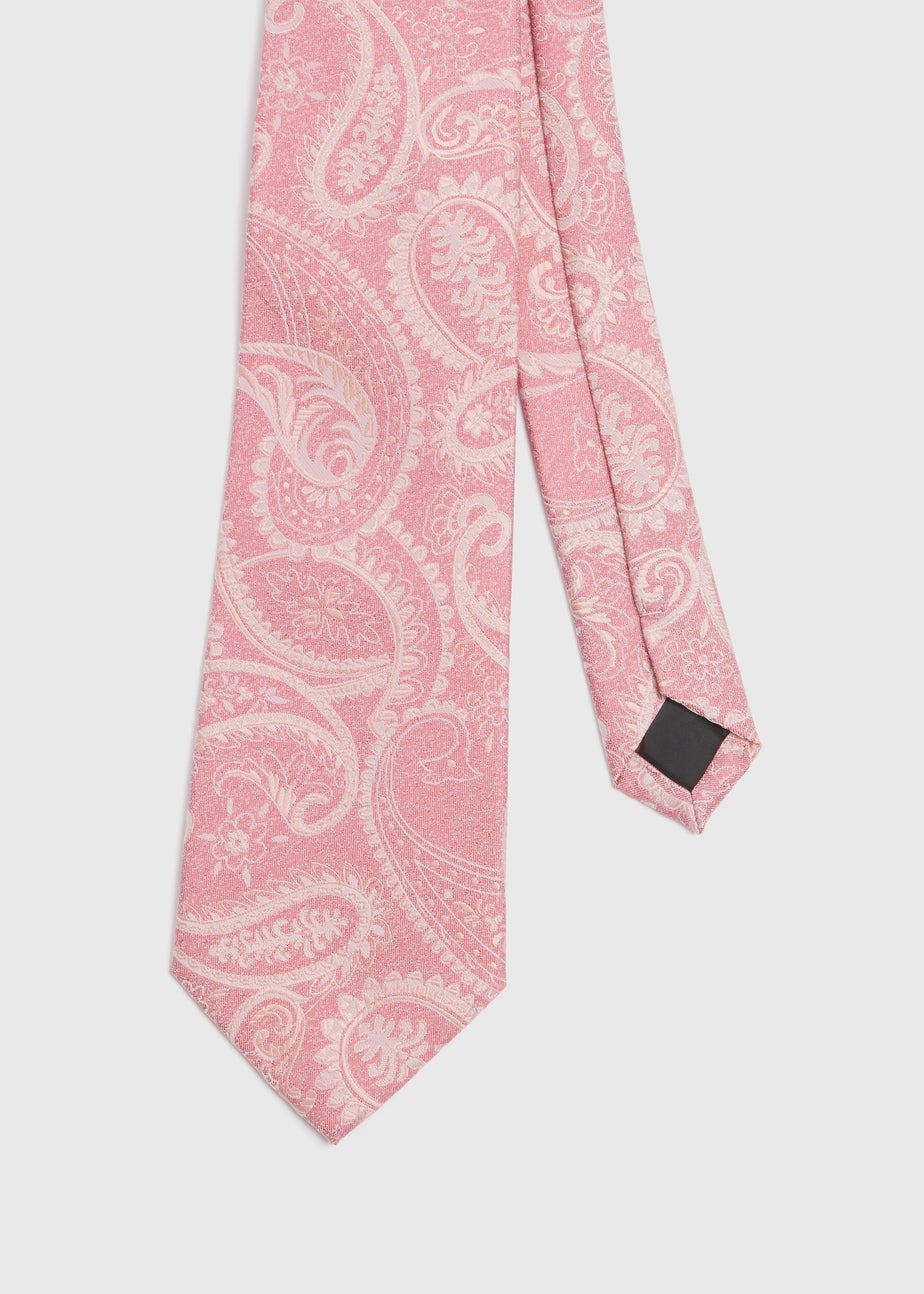 Pink Paisley Design Tie