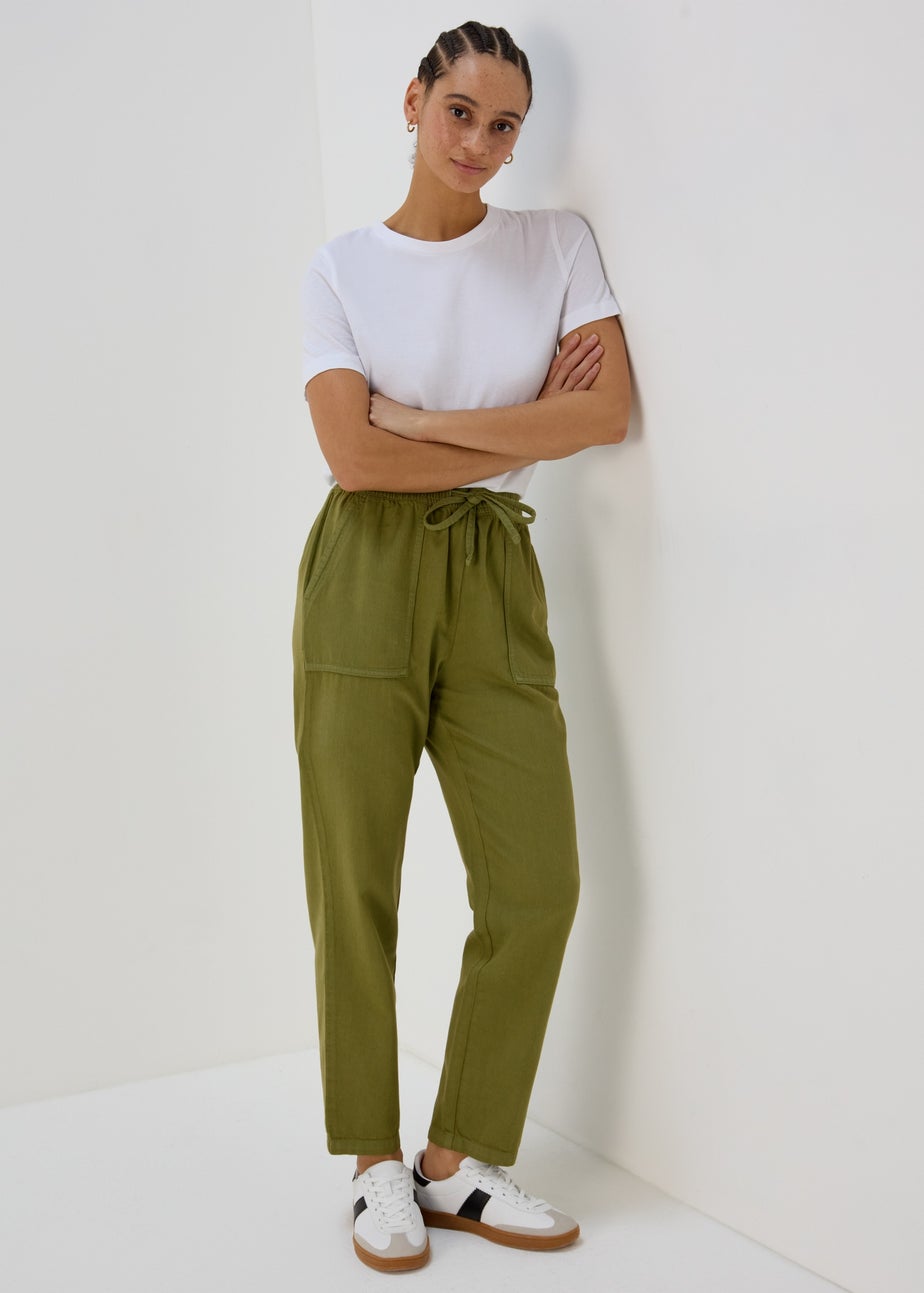 Khaki Utility Joggers