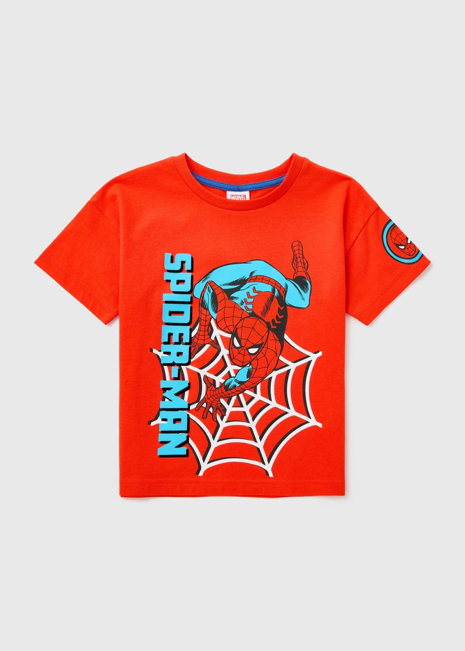 Marvel Boys Red Spiderman T-Shirt (1-8yrs)