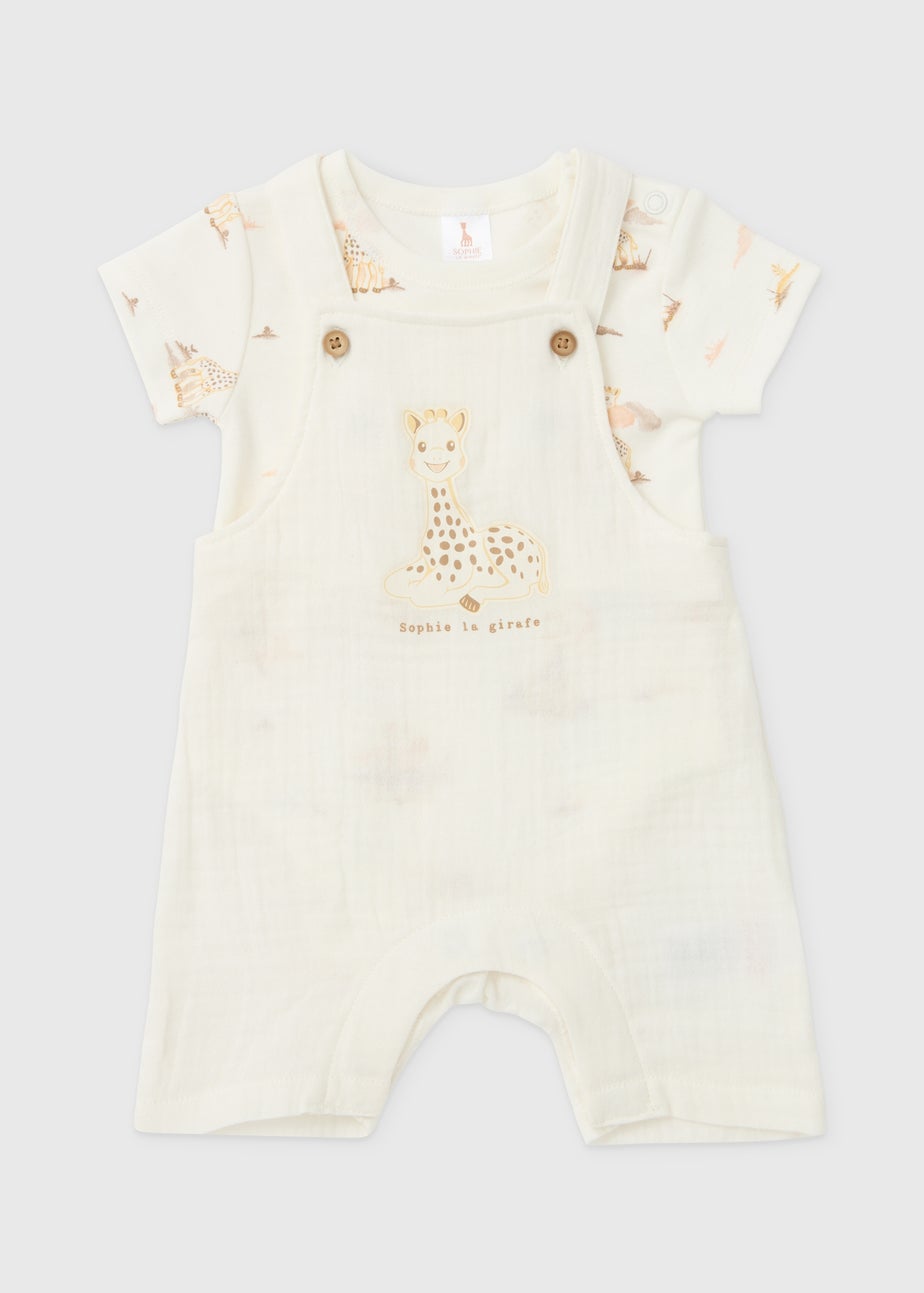 Sophie la Girafe Baby Oatmeal Bodysuit & Dungaree Set (Newborn-23mths)