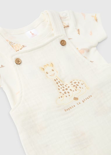 Sophie la Girafe Baby Oatmeal Bodysuit & Dungaree Set (Newborn-23mths)