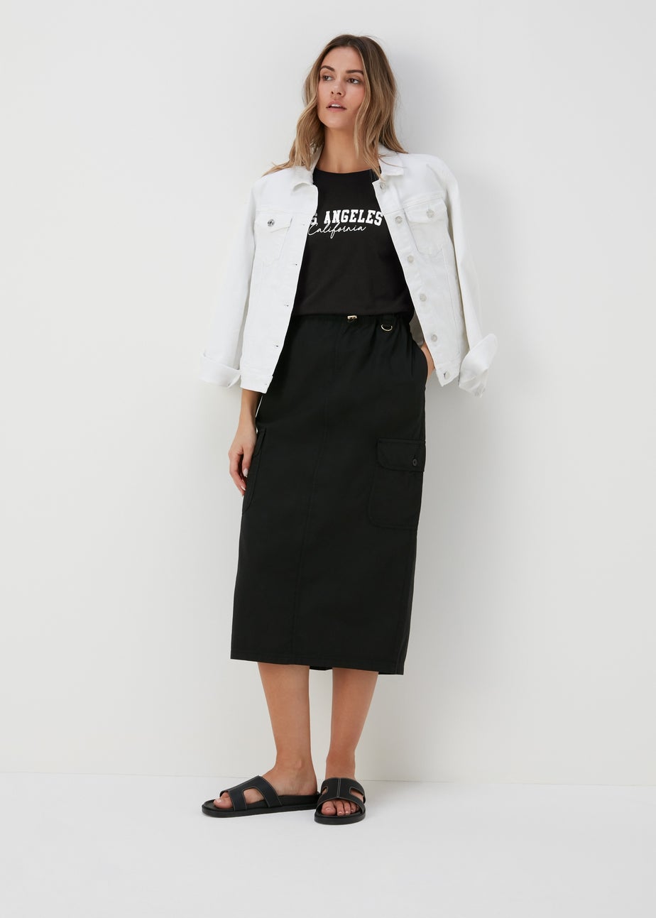 Black Los Angeles Slogan T-Shirt