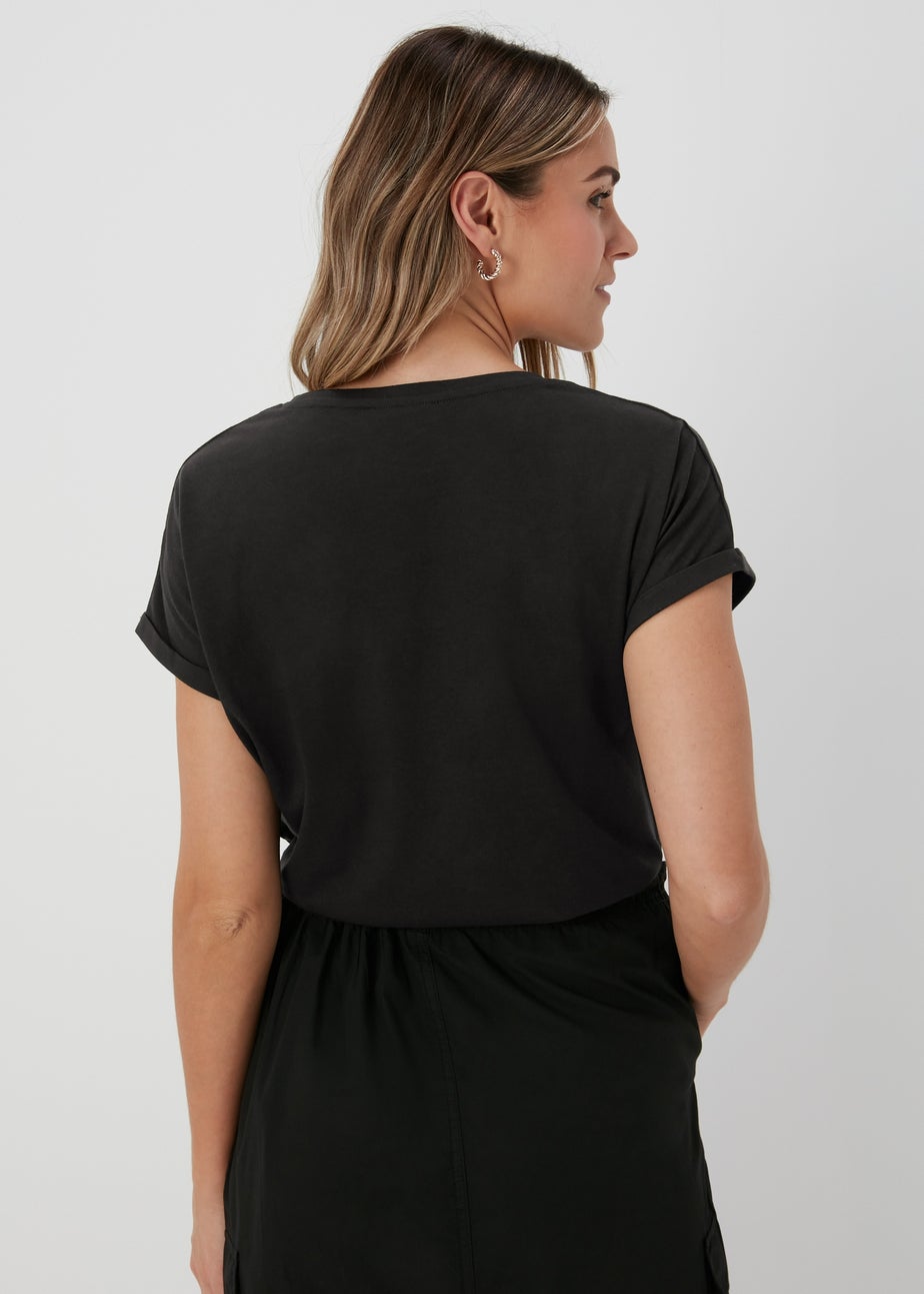 Black Los Angeles Slogan T-Shirt