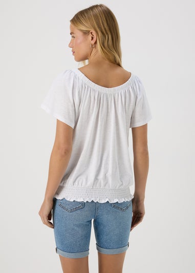 White Plain Gypsy Top