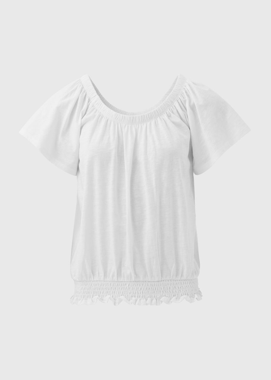 White Plain Gypsy Top