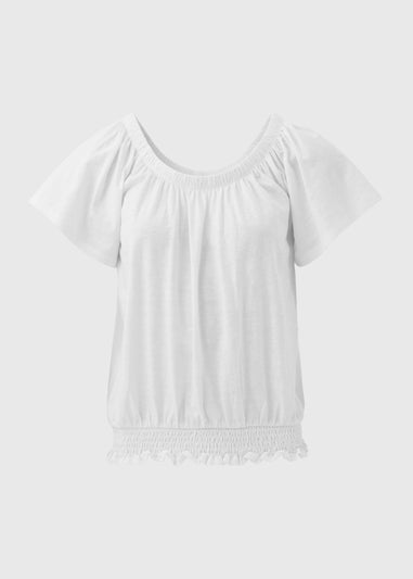 White Plain Gypsy Top