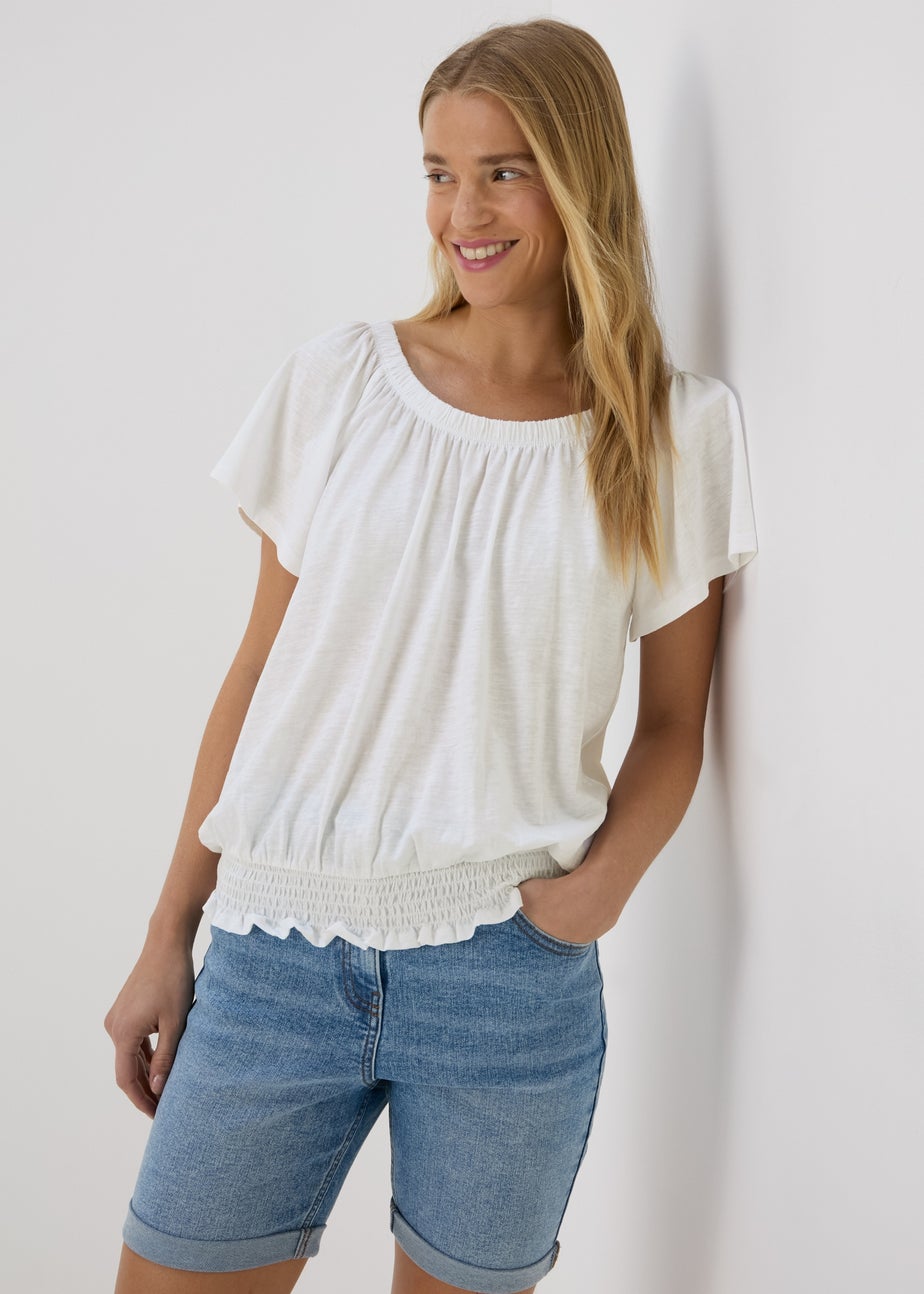 White Plain Gypsy Top