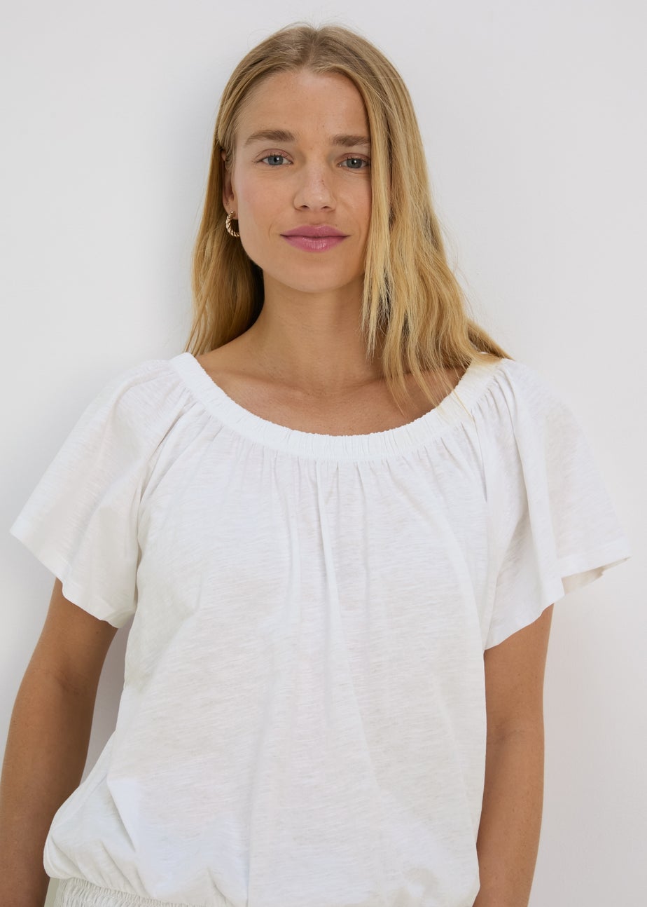 White Plain Gypsy Top
