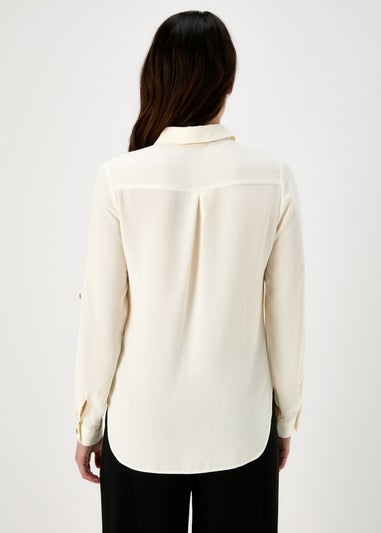 Cream Utility Airflow Long Sleeve Shirt