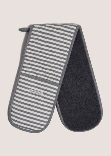 Grey Kitchen Co Stripy Oven Gloves