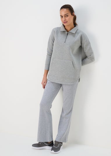 Souluxe Grey Half Zip Top