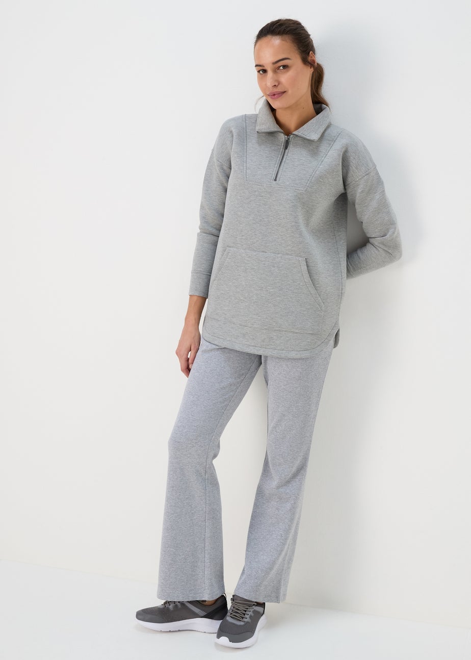 Souluxe Grey Half Zip Top