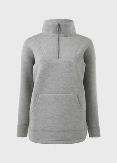 Souluxe Grey Half Zip Top