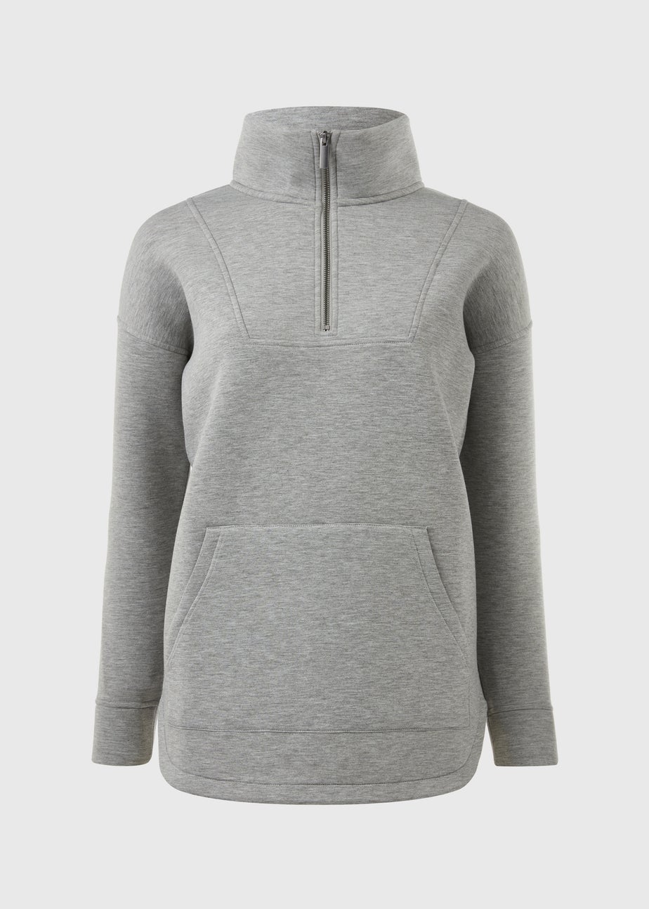 Souluxe Grey Half Zip Top