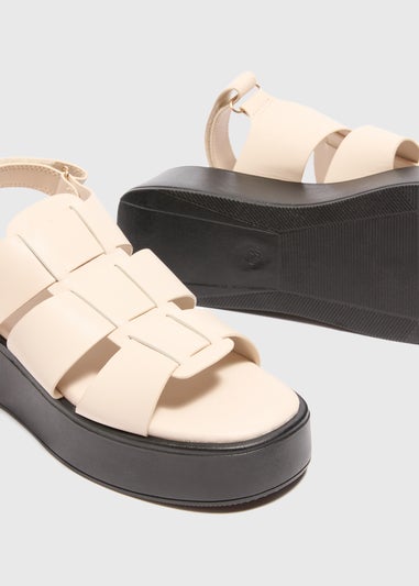 Stone Fisherman Flatform Rip Tape Sandals