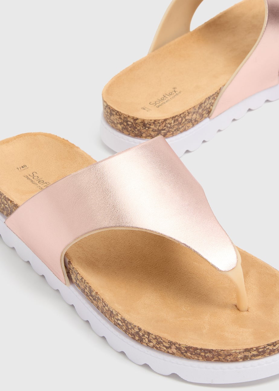 Soleflex Rose Foot Bed Sandals