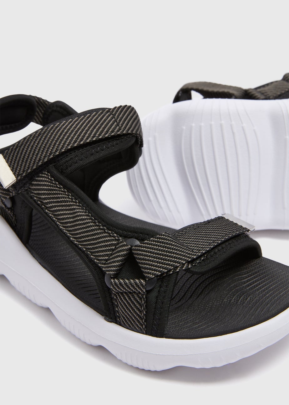 Soleflex Black Trekking Sandals